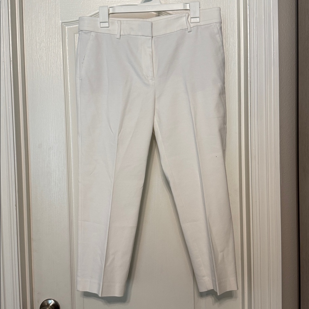 LOFT White Cropped Pants - The Riviera Slim